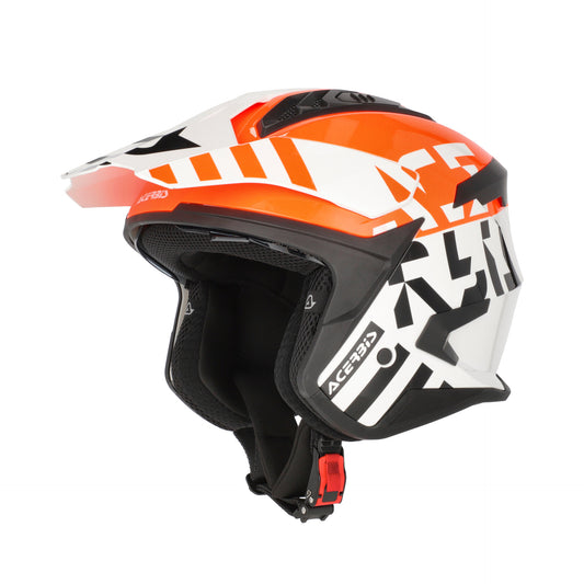 JET ARIA EVO GRAPHIC HELMET WHITE/ORANGE 229