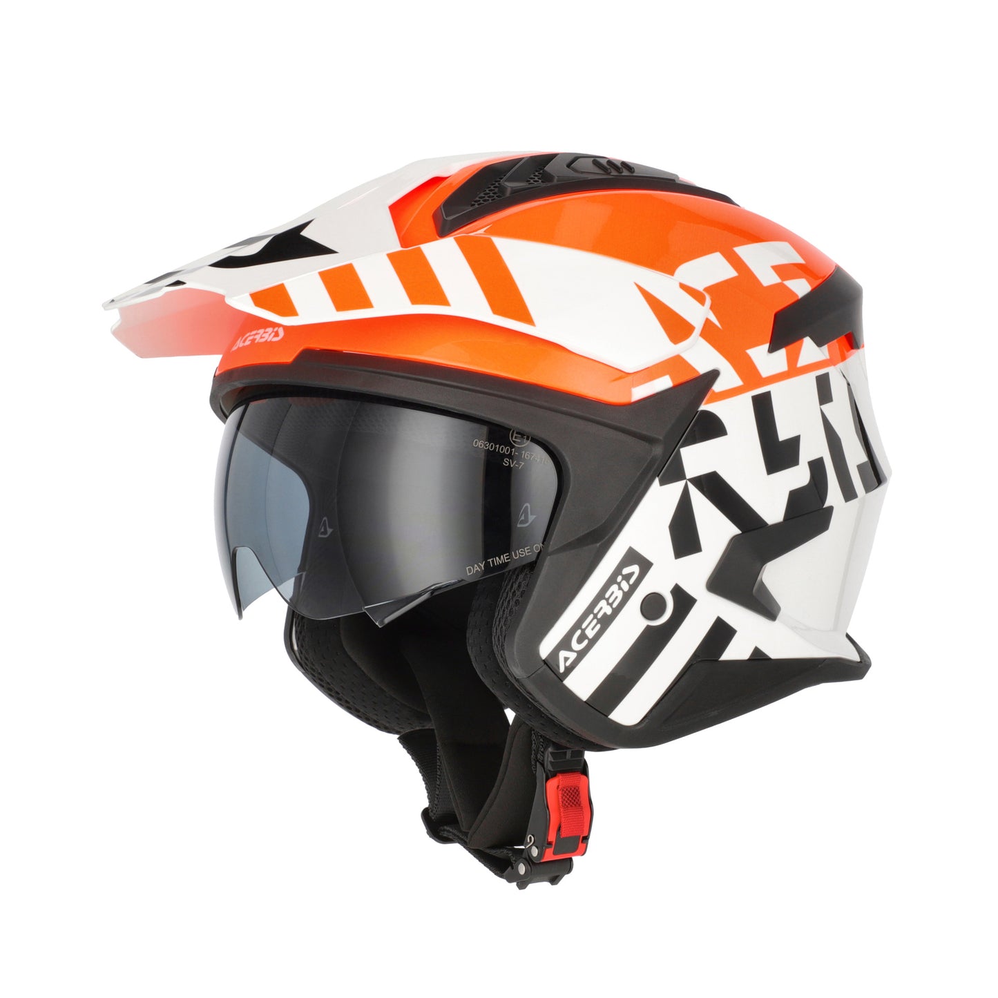 JET ARIA EVO GRAPHIC HELMET WHITE/ORANGE 229