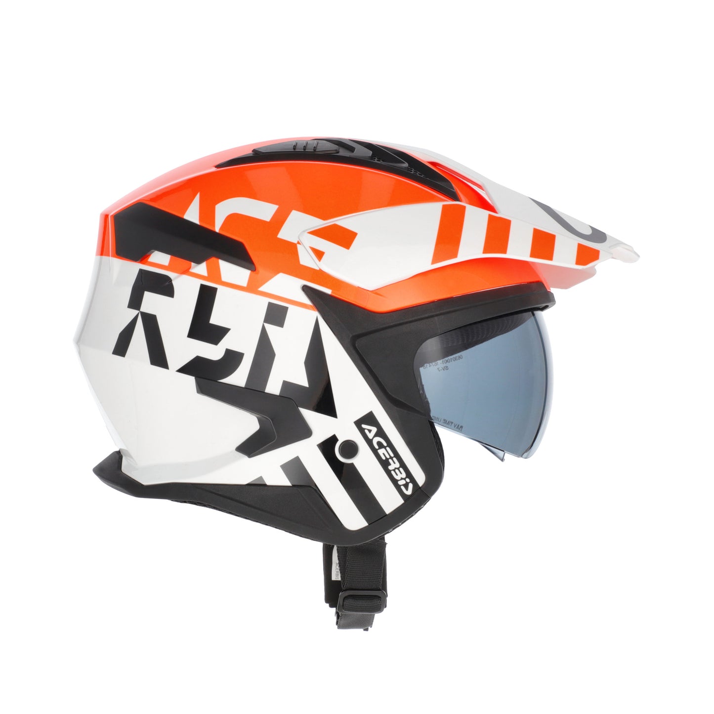 JET ARIA EVO GRAPHIC HELMET WHITE/ORANGE 229