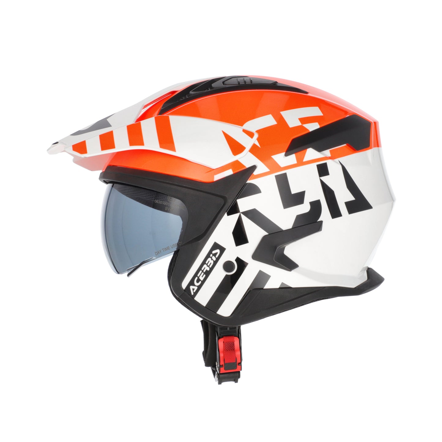 JET ARIA EVO GRAPHIC HELMET WHITE/ORANGE 229