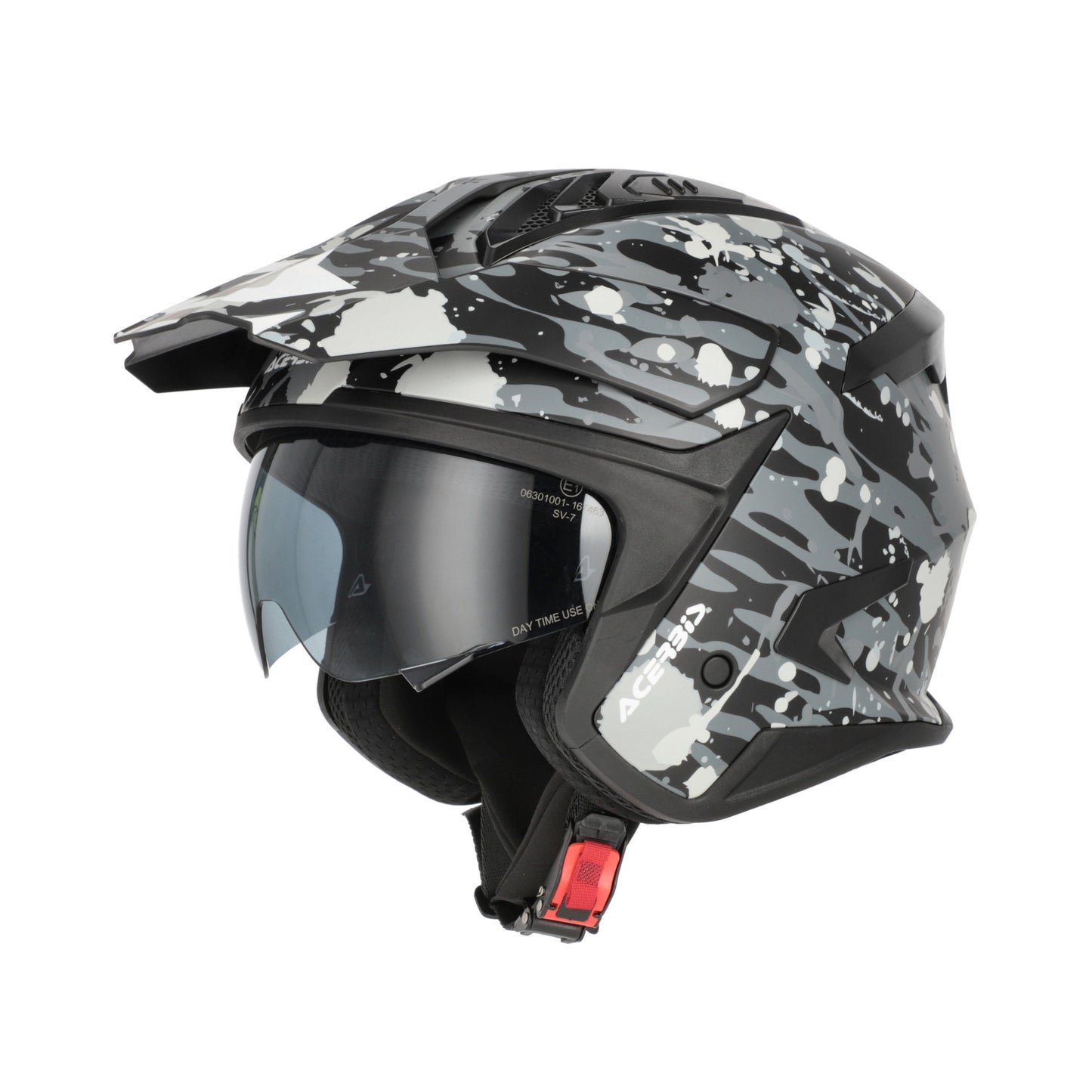 JET ARIA EVO GRAPHIC HELMET GREY/BLACK 293