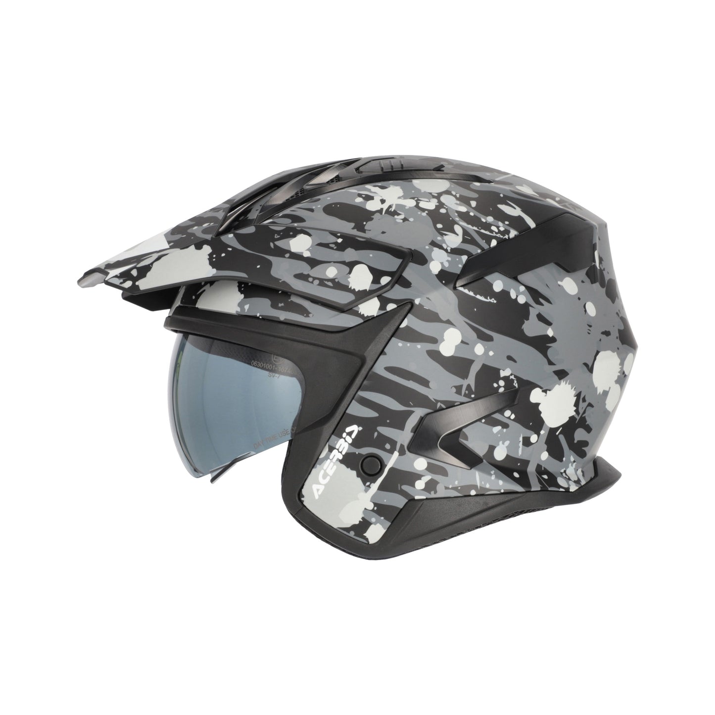 JET ARIA EVO GRAPHIC HELMET GREY/BLACK 293