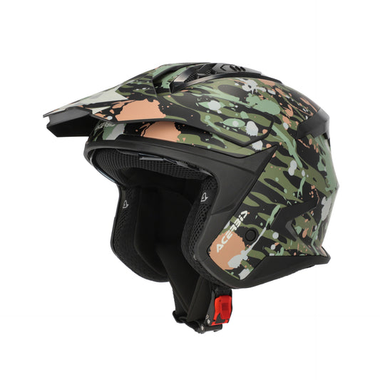 JET ARIA EVO GRAPHIC HELMET GREEN/BROWN 376