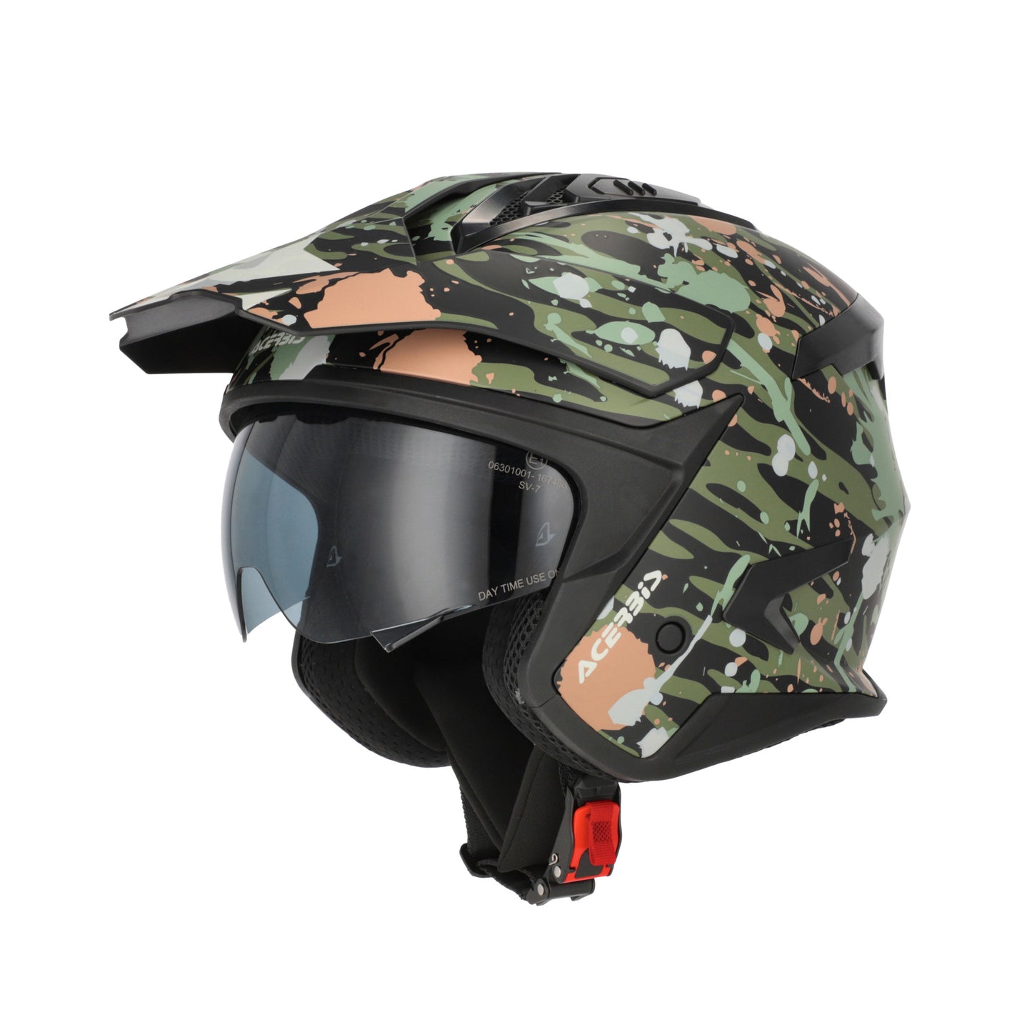 JET ARIA EVO GRAPHIC HELMET GREEN/BROWN 376
