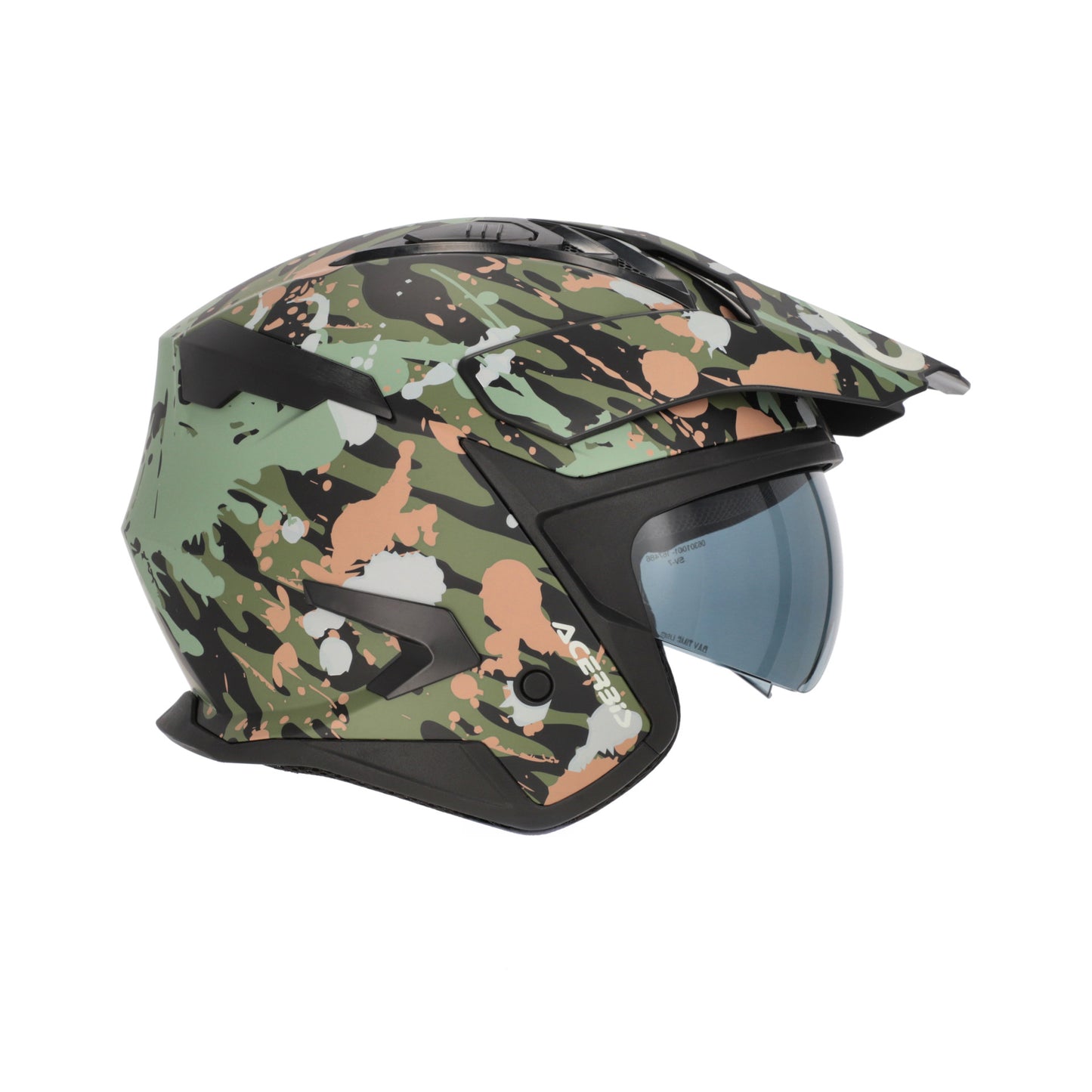 JET ARIA EVO GRAPHIC HELMET GREEN/BROWN 376