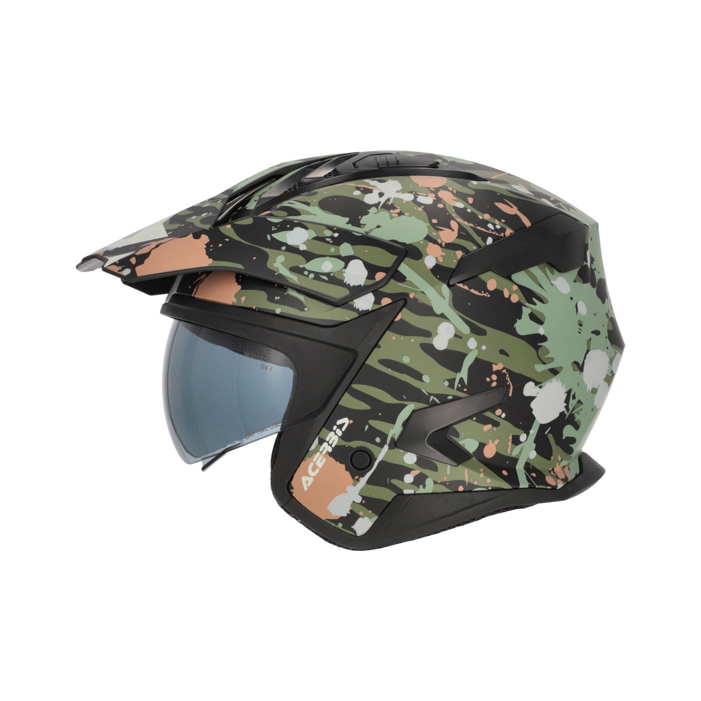 JET ARIA EVO GRAPHIC HELMET GREEN/BROWN 376