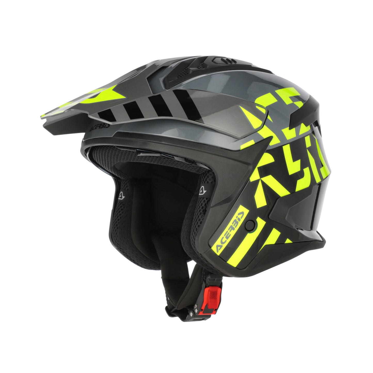 JET ARIA EVO GRAPHIC HELMET NERO/FLO YELLOW 444