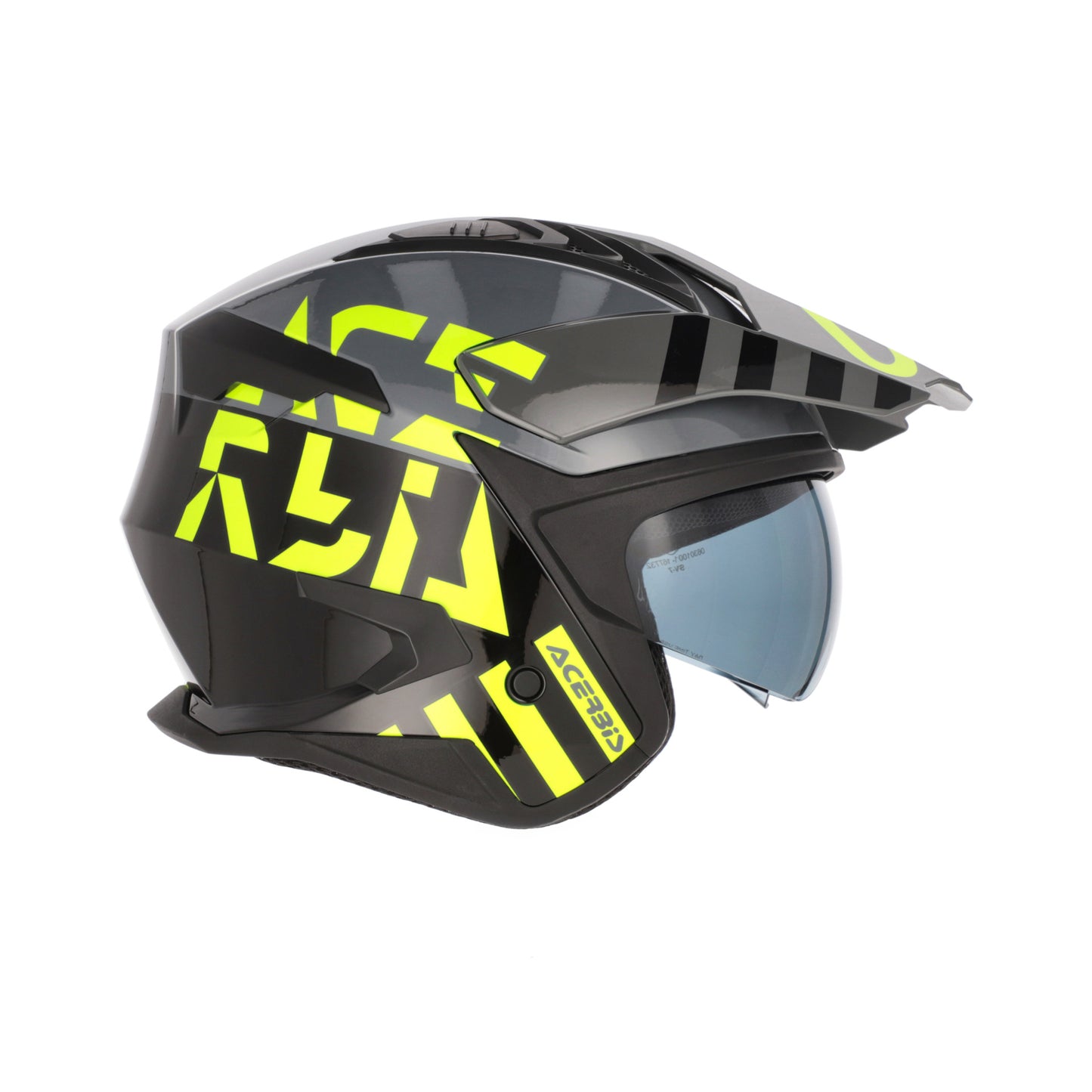 JET ARIA EVO GRAPHIC HELMET NERO/FLO YELLOW 444
