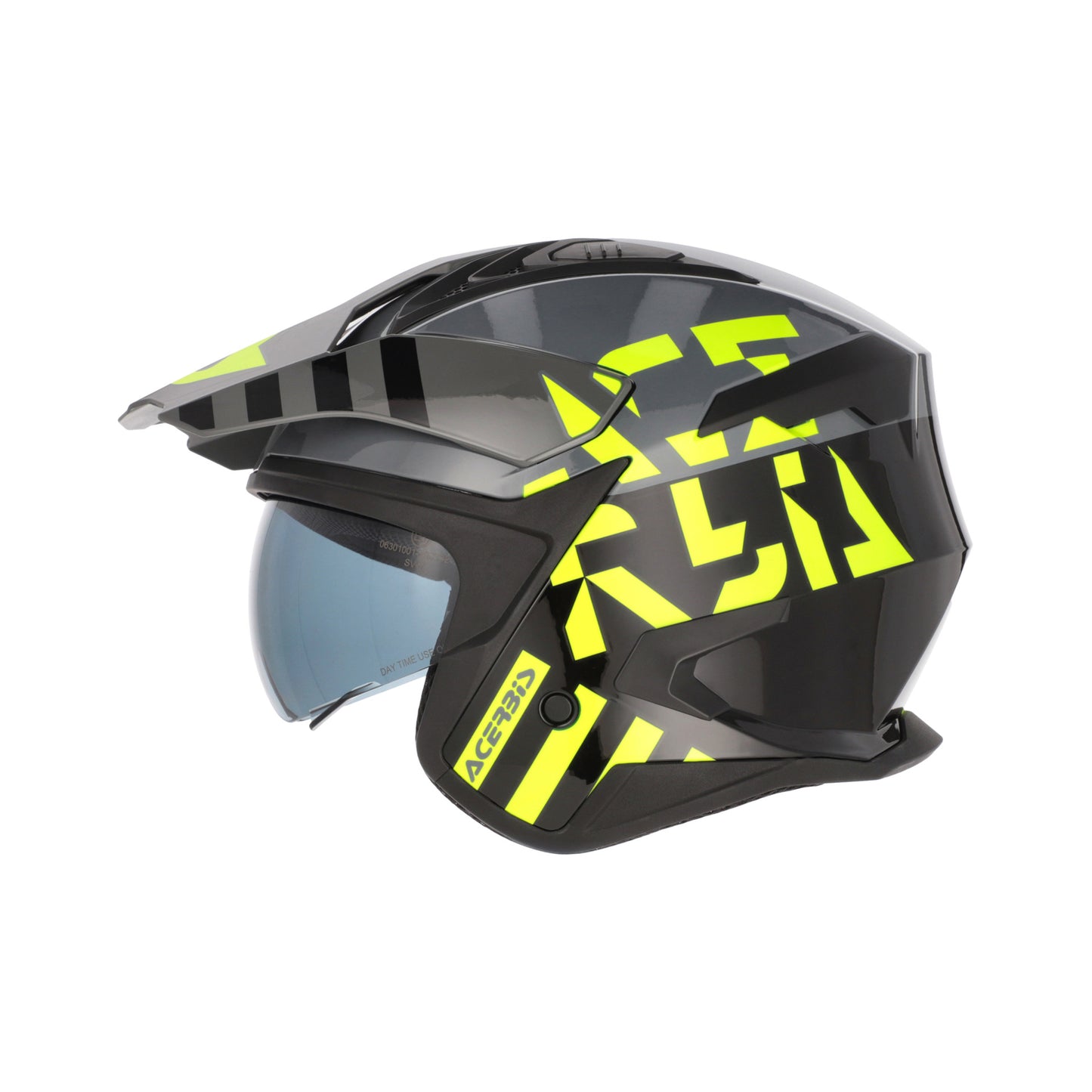 JET ARIA EVO GRAPHIC HELMET NERO/FLO YELLOW 444