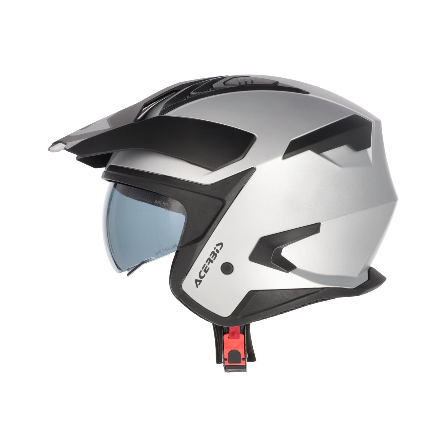 JET ARIA EVO METALLIC HELMET SILVER 856