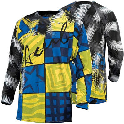 **MX Fanatic Blue/Yellow Jersey