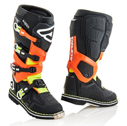 **X - ROCK BOOT BLACK/FLO ORANGE